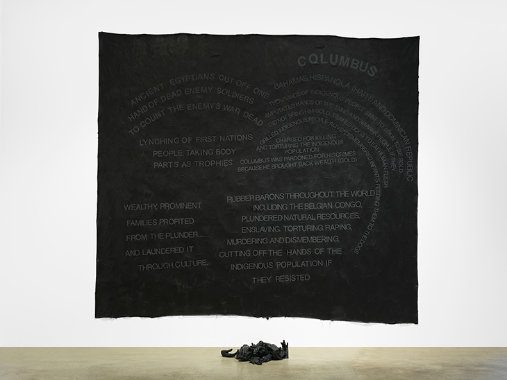 Columbus (2020), Howardena Pindell.