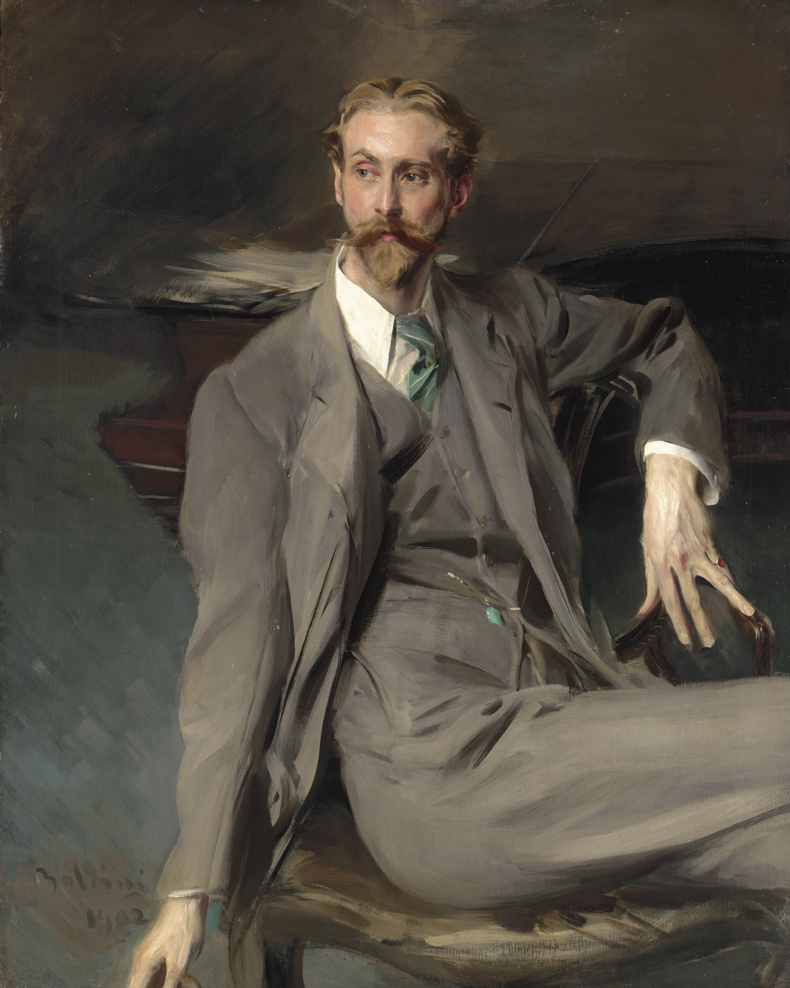 G. Boldini, Portrait de Lawrence Alexander (c.1902) Oil on Canvas. Courtesy Private Collection of Larry Ellison. Photo: © Private Collection, Larry Ellison