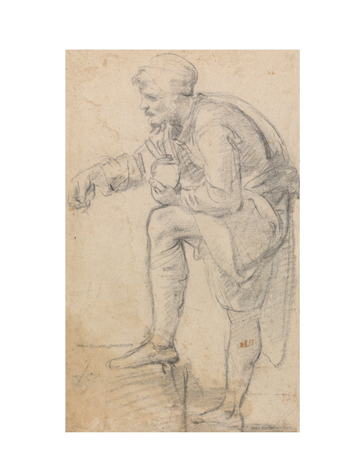 Study for Saint Didacus receiving Alms (c. 1604), Annibale Carracci