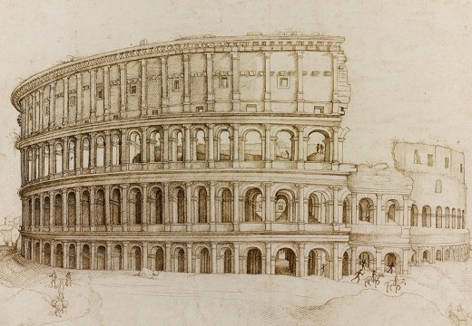 View of the Colosseum (c. 1550), by Hieronymus Cock, after the circle of Domenico Ghirlandaio. Sir John Soane’s Museum, London