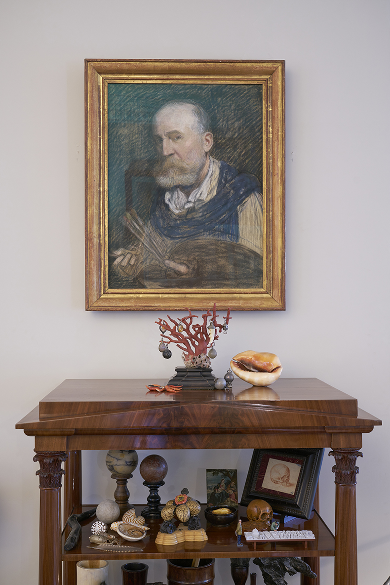 Self-portrait holding a palette (c. 1883–87), Pierre Puvis de Chavannes.