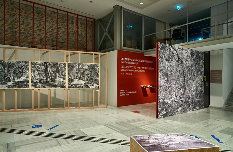Installation view of ‘Intersecting Past and Present’ at the ANAMED Gallery, Istanbul.