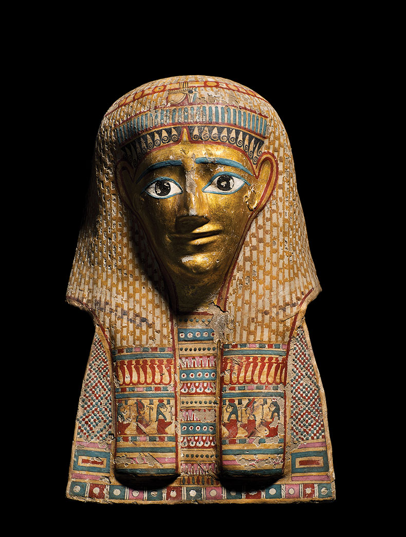 Gilded mummy mask