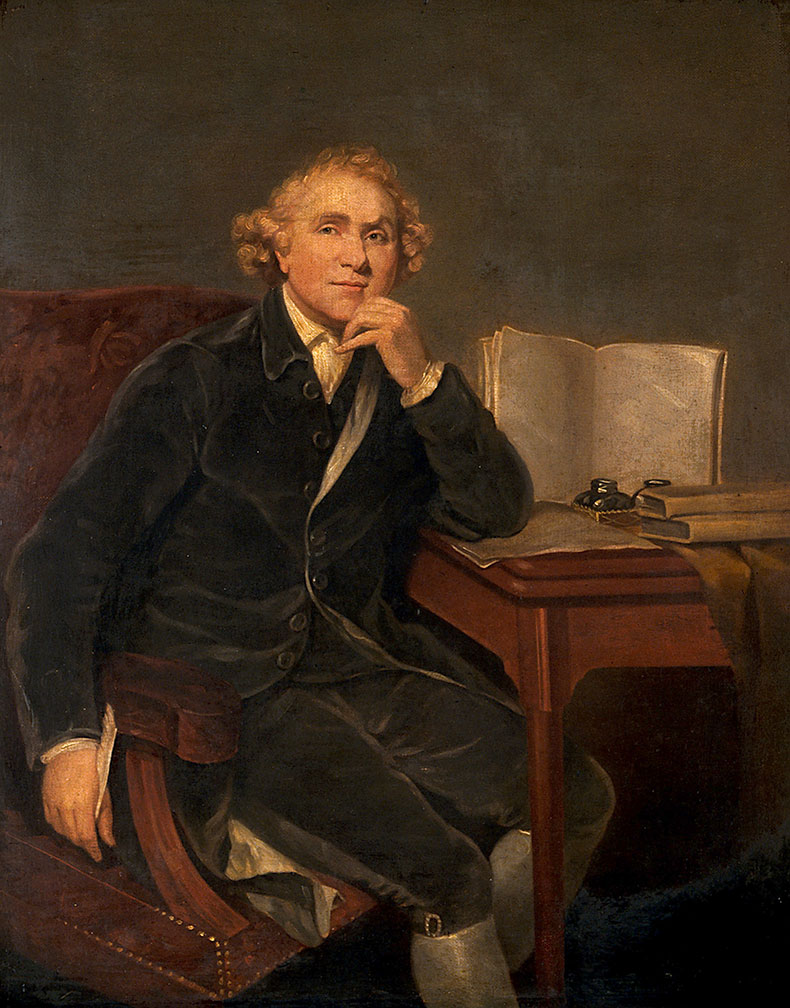 Portrait of the surgeon John Hunter