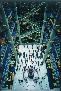 The atrium at Lloyds of London, Richard Rogers Partnership (1978–86)