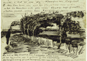(29 and 30 July 1883), Vincent van Gogh. Sketch in his letter no.369 to Theo van Gogh