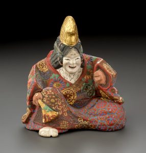 Akahada Yaki Incense Box (kôgô), Nō actor, Japan, Gojô (Nara), Edo period (1603-1868), c. 1870. 