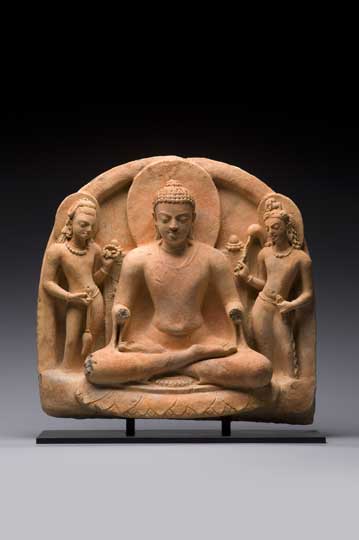 Buddha and Bodhisattvas (Gupta period; 5th–6th century), Eastern India.