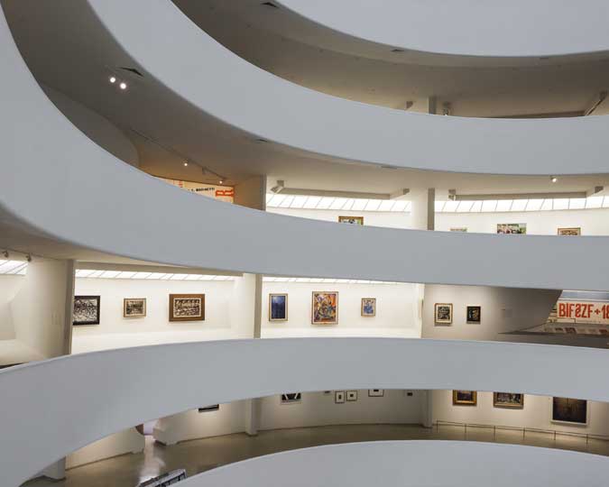 Installation view: 'Italian Futurism, 1909–1944: Reconstructing the Universe', Solomon R. Guggenheim Museum, New York, February 21–September 1, 2014