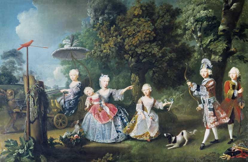 'The Children of Frederick, Prince of Wales' (1746), Barthelemy du Pan. Royal Collection Trust © Her Majesty Queen Elizabeth II 2014