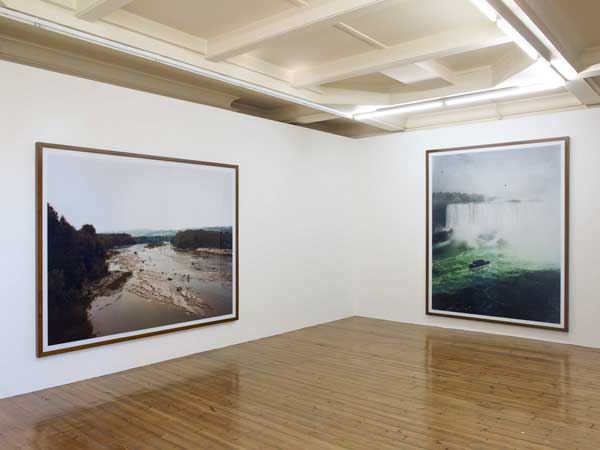 Installation view, Andreas Gursky, 'Early Landscapes', Sprüth Magers London, 15 April–21 June, 2014.