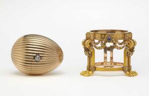 The Third Imperial Fabergé Egg and its stand