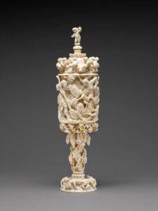 Ivory goblet (c. 1680), Balthasar Griessmann.