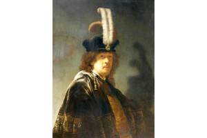 The original selfie? 'Self-portrait in a Feathered Hat' (1635), Rembrandt van Rijn, at Buckland Abbey (National Trust)