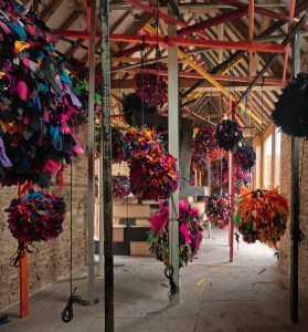 Installation view, 'Phyllida Barlow. GIG', Hauser & Wirth Somerset, 2014, © Phyllida Barlow. Courtesy the artist and Hauser & Wirth. Photo: Alex Delfanne