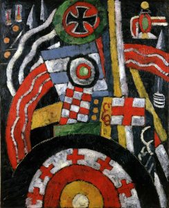 'Abstraction (Military Symbols) (1914–15), Marsden Hartley. Toledo Museum of Art