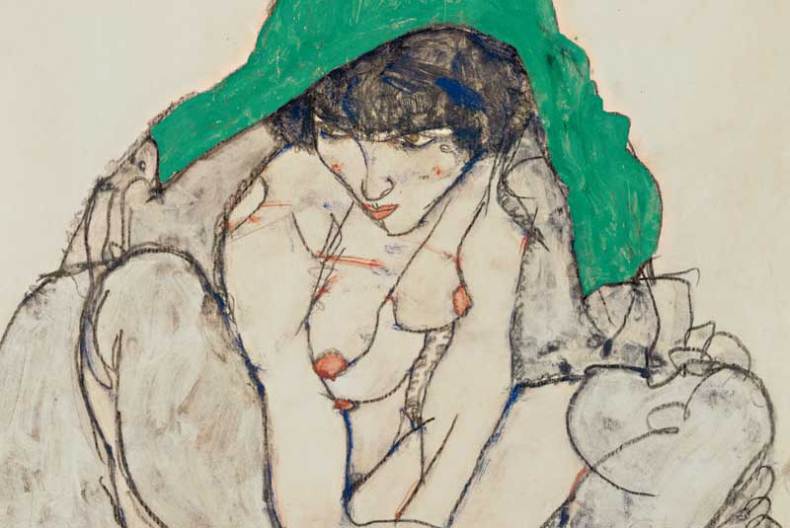 (detail; 1914), Egon Schiele.