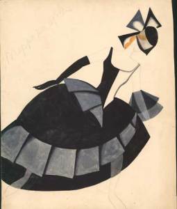 costume design for 'The Bolt' (1931), Tatiana Bruni.