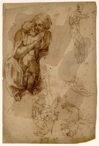 (c.1508), unknown draughtsman after Michelangelo Buonarroti. Musée Fabre, Montpellier