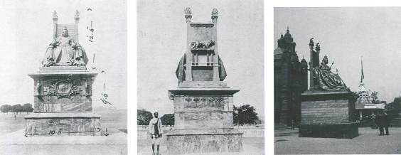 Photographs of George Frampton’s (1860–1928) c. 1902 sculpture of Queen Victoria on the Maidan, Kolkata, India.
