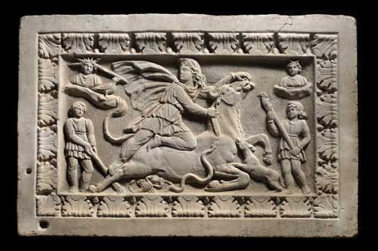 Mithras relief panel,
