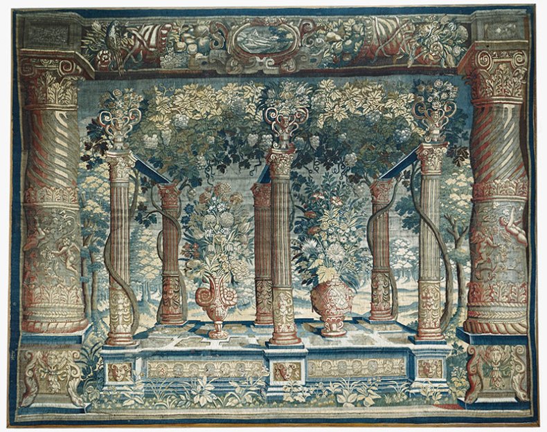 'Tapestry of a pergola' (c. 1650), Jacob Wauters. Royal Collection Trust / © Her Majesty Queen Elizabeth II 2015