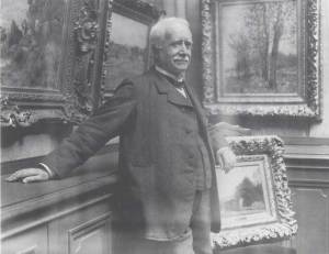 Photograph of Paul Durand-Ruel in his gallery (c. 1910), taken by Dornac
