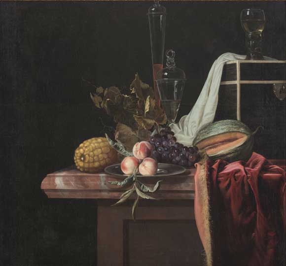 'Still life with fruit and glass' (1670–1680), Henri de Fromantiou. Collection: Bonnefantenmuseum. Photo: Peter Cox