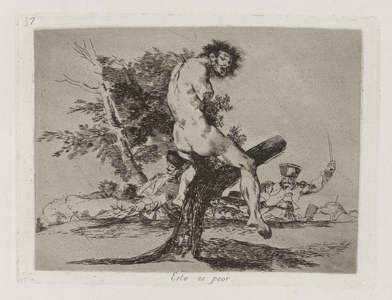 from 'The Disasters of War (1810–20), Francisco de Goya.