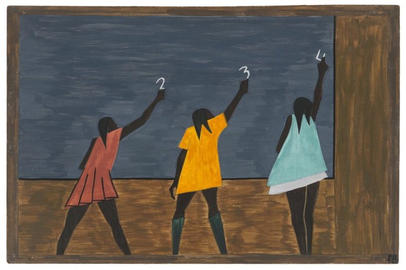 Panel 58 from ‘The Migration Series’ (1940–41), Jacob Lawrence