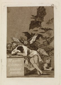 from 'Los Caprichos' (43) (c. 1797–98), Francisco de Goya