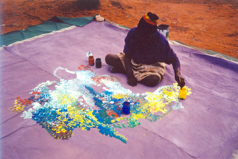 Emily Kame Kngwarreye painting 'Earth's Creation' (1994).
