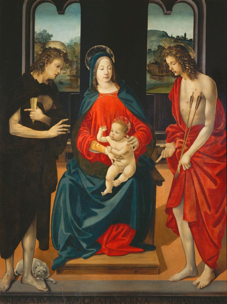 (c. 1480-85), Piero di Cosimo, oil and tempoera on panel, 165 x 123cm.