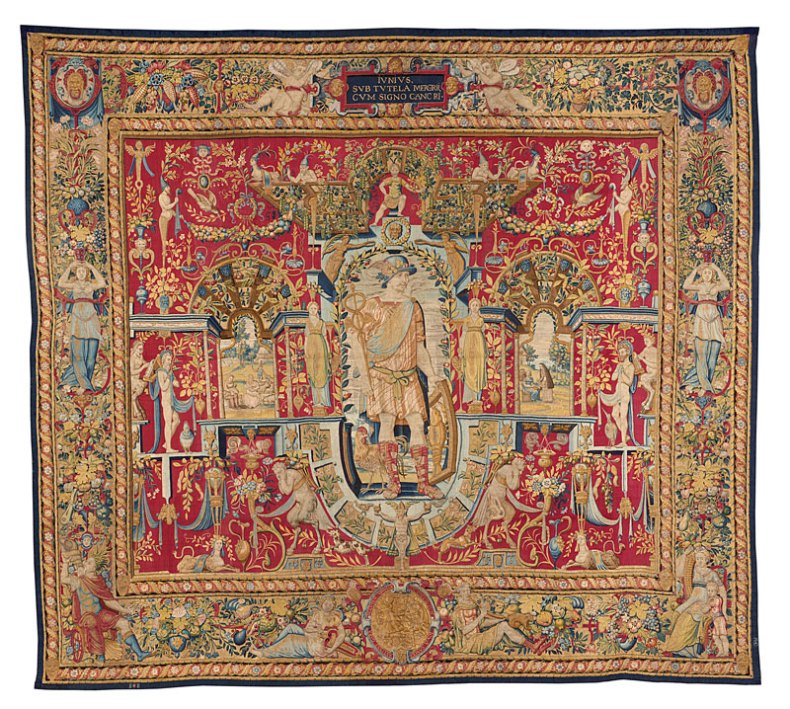 Tapestry from the series “The Twelve Months” produced in Brussels (c. 1560/70)