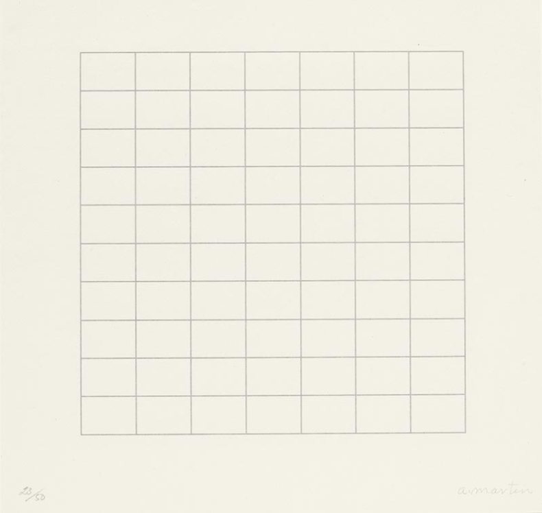 (1973), Agnes Martin.