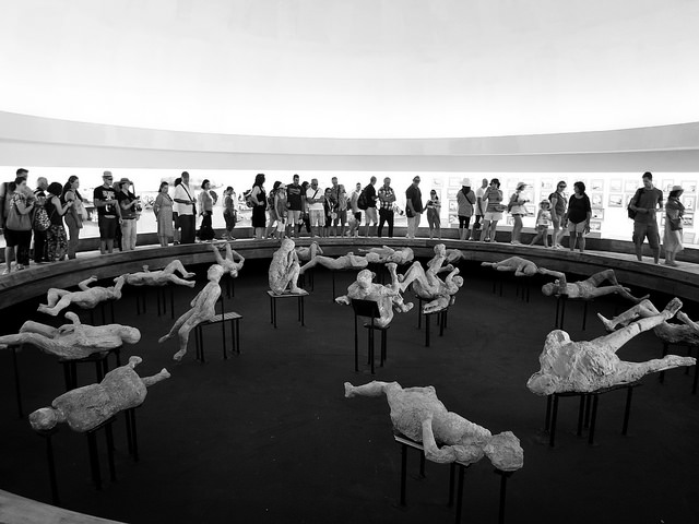The new display dedicated to the victims of the eruption at Pompeii 'does nothing to bring out their humanity'.