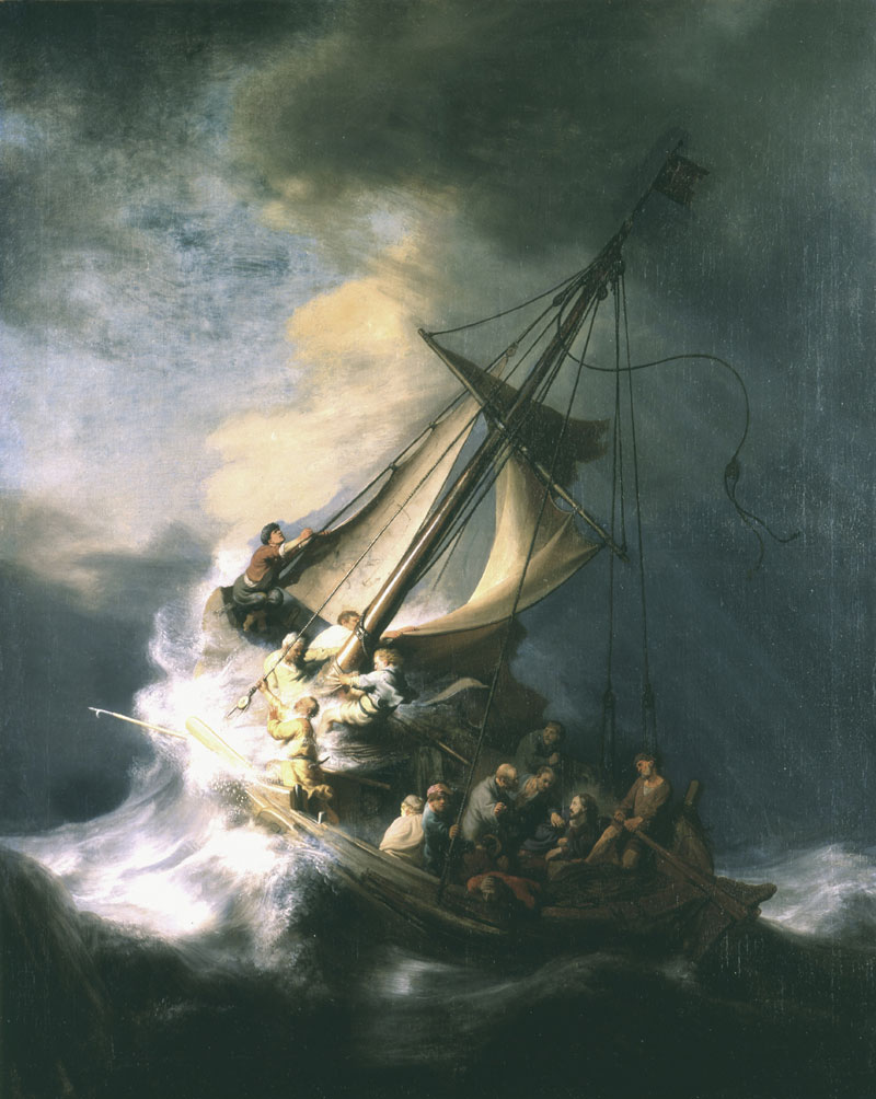 The Storm on the Sea of Galilee (1633), Rembrandt's only known seascape