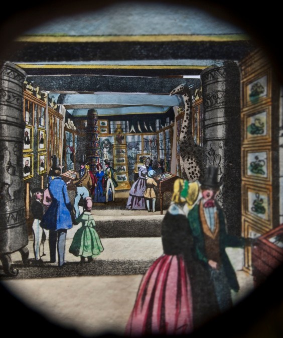 Peephole diorama of the London Missionary Society Museum, (mid 19th century)