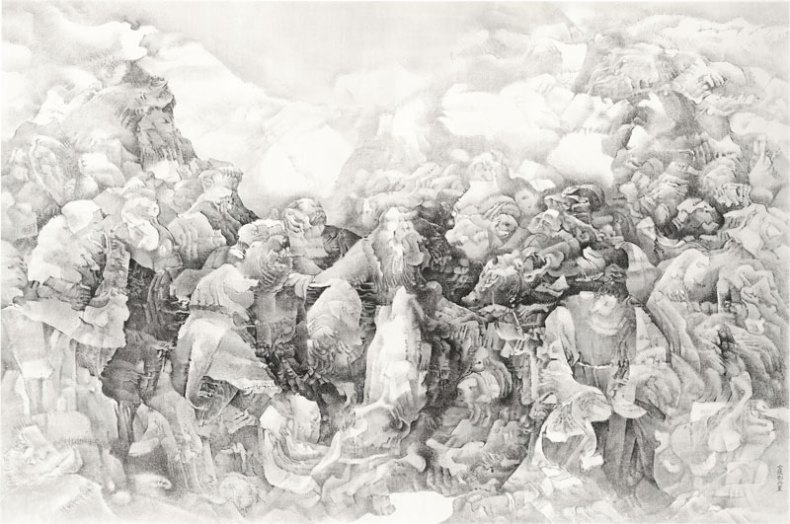 (2015), Liu Dan (b. 1953), ink on paper, 200 × 301cm.