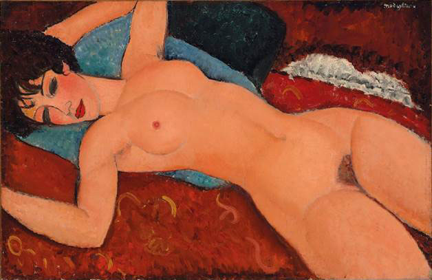 Nu couche (Reclining Nude) (1917-18), Amedeo Modigliani.
