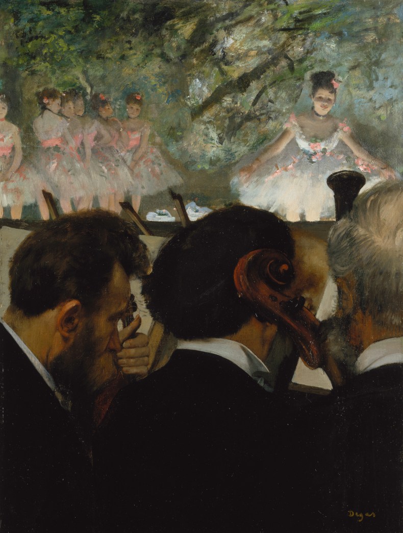 Orchestra Musicians (Musiciens à l'Orchestre), (1872), Edgar Degas