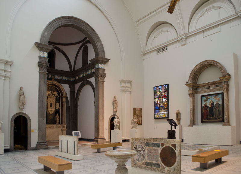 The chapel of Santa Chiara in Florence, now in the Medieval and Renaissance Galleries at the Victoria and Albert Museum, London