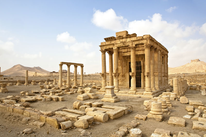 The Temple of Baalshamin, Palmyra, before its destruction by ISIS