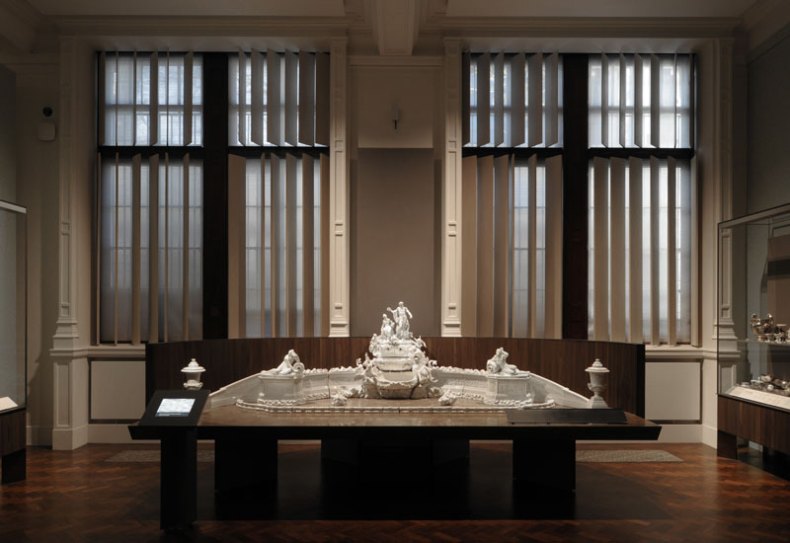 Installation image of the Victoria and Albert Museum's Europe 1600 - 1815 Galleries. Photo: David Grandorge