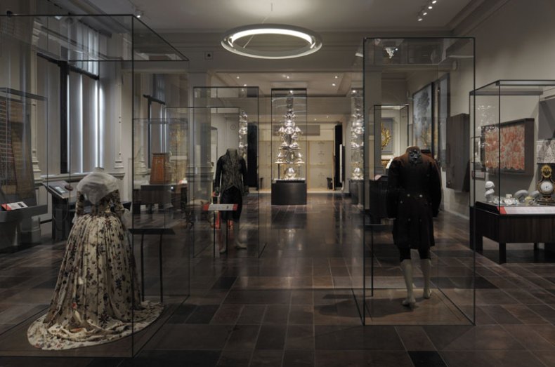 Installation image of the Victoria and Albert Museum's Europe 1600 - 1815 Galleries. Photo: David Grandorge