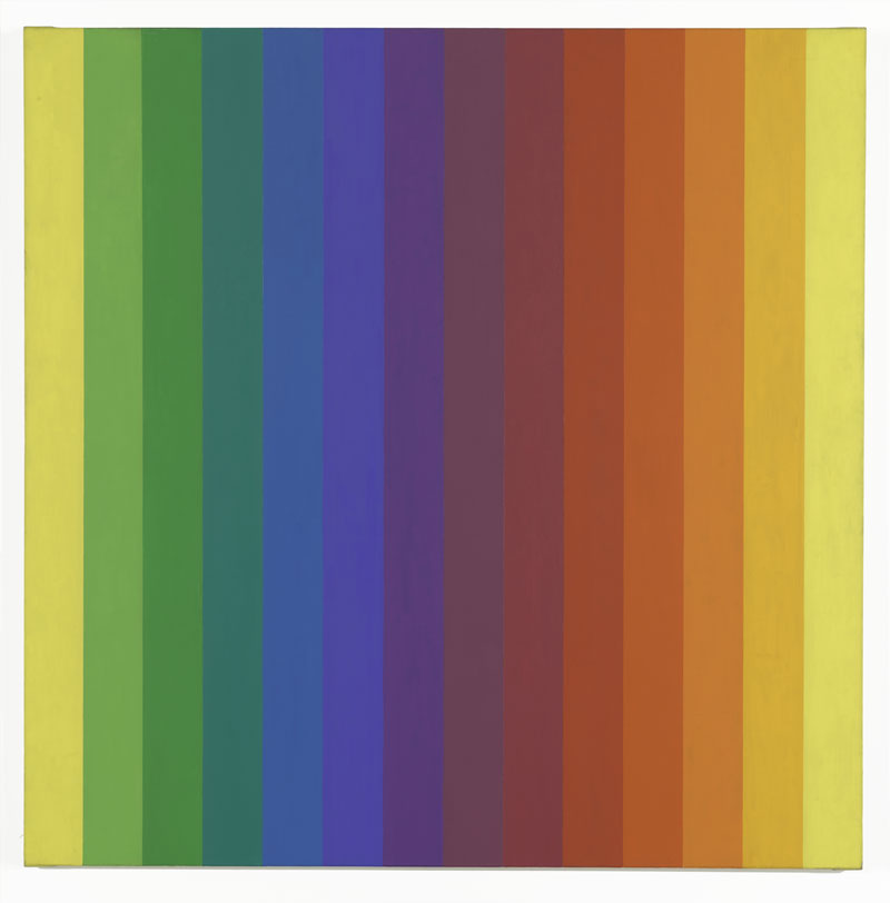 Spectrum I (1953), Ellsworth Kelly. The Doris and Donald Fisher Collection at the San Francisco Museum of Modern Art, and promised gift of Helen and Charles Schwab © Ellsworth Kelly. Photo: Katherine Du Tiel