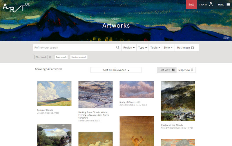 Art UK search results