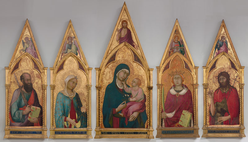 Virgin and Child with Saints (c. 1320), Simone Martini.