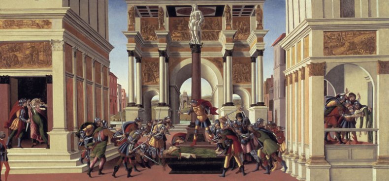 The Tragedy of Lucretia (1499–1500), Sandro Botticelli.