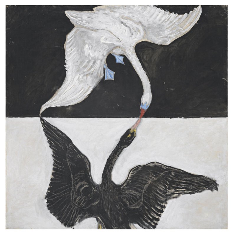 Group IX/SUW, No. 1. The Swan, No.1 by Hilma af Klint.